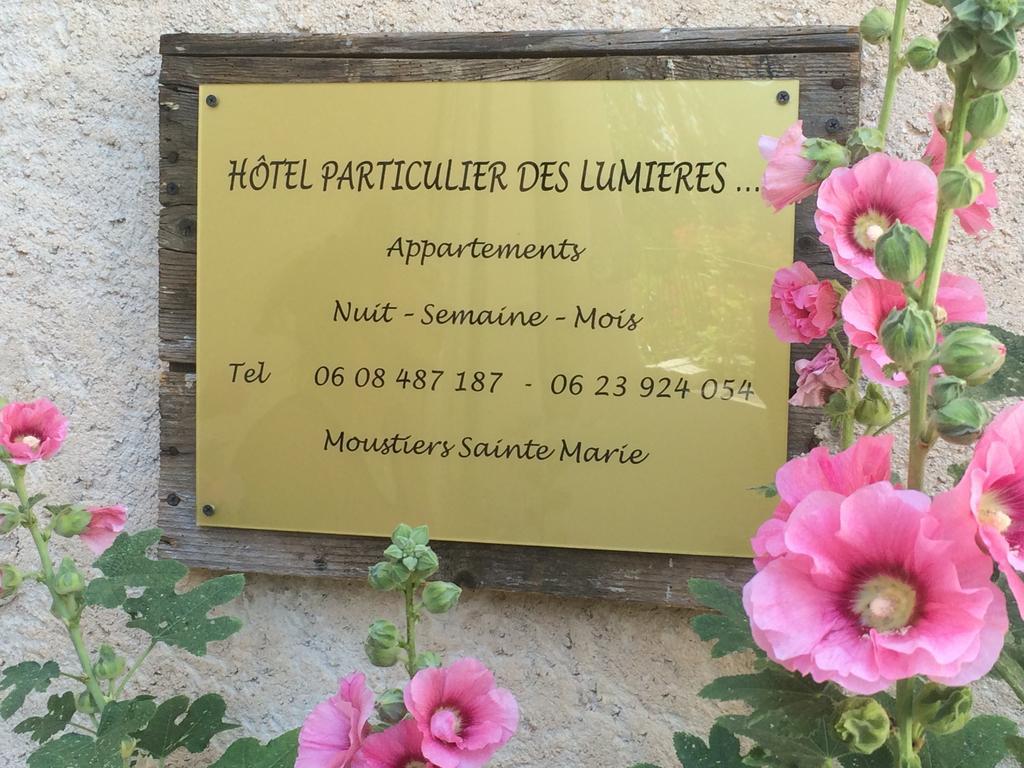 Hotel Particulier Des Lumieres Moustiers-Sainte-Marie Εξωτερικό φωτογραφία